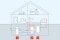 La figura mostra una casa con pompa di calore ad aria Viessmann, scaldabagno e bollitore tampone.