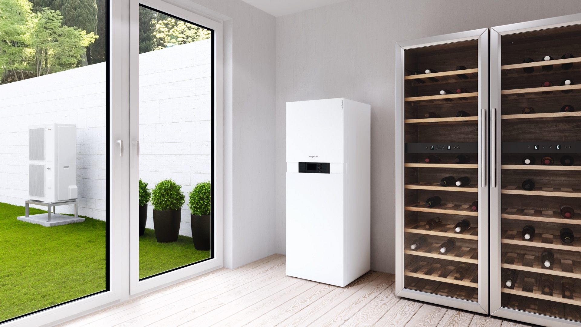 OBJETO BIM VIESSMANN VITOMODUL 200-W DA ESTERNO - 120kW DOPPIA USCITA Dx Con Equilibratore